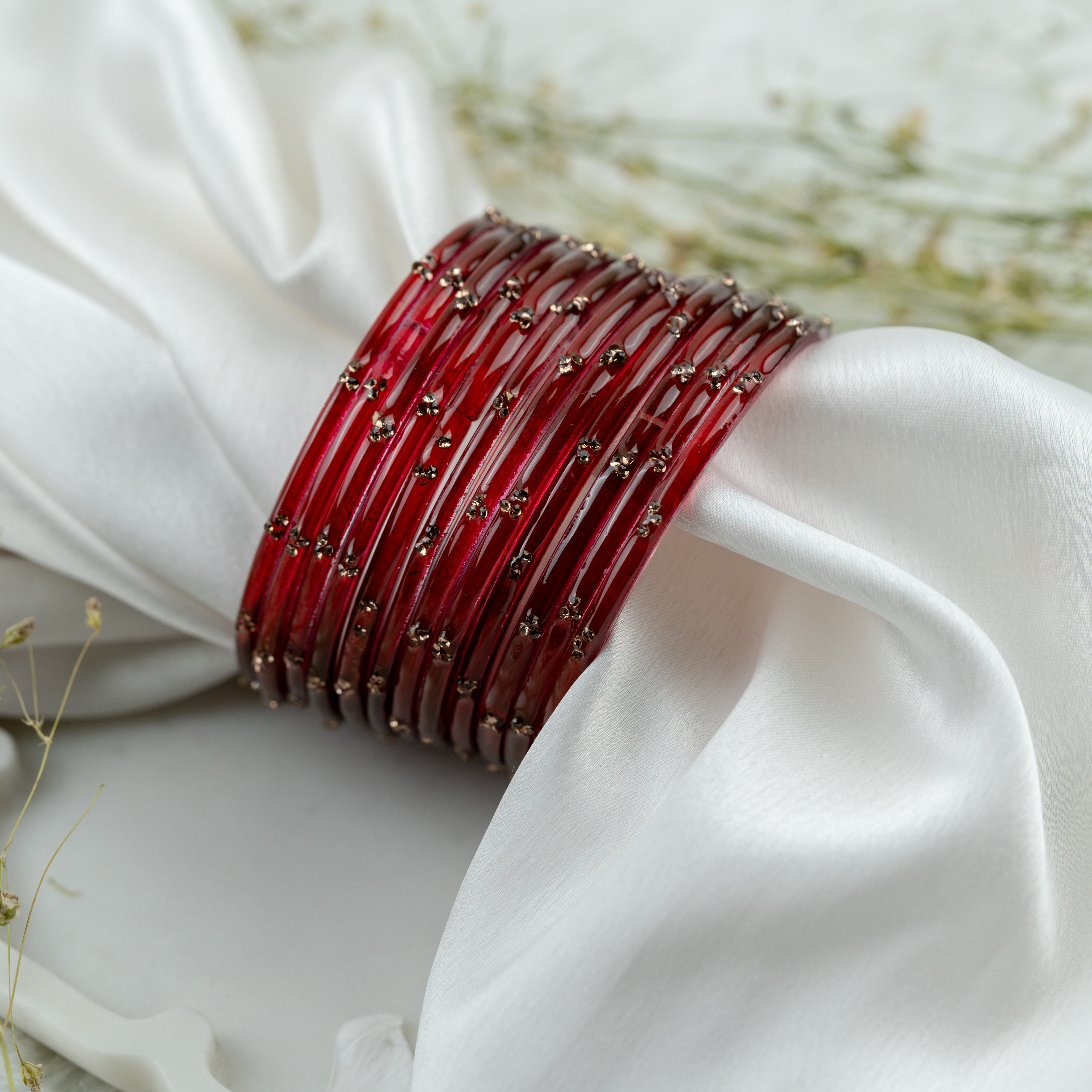 Red Sindoori Bangles Set | Traditional Designer Ethnic Bangles for Women