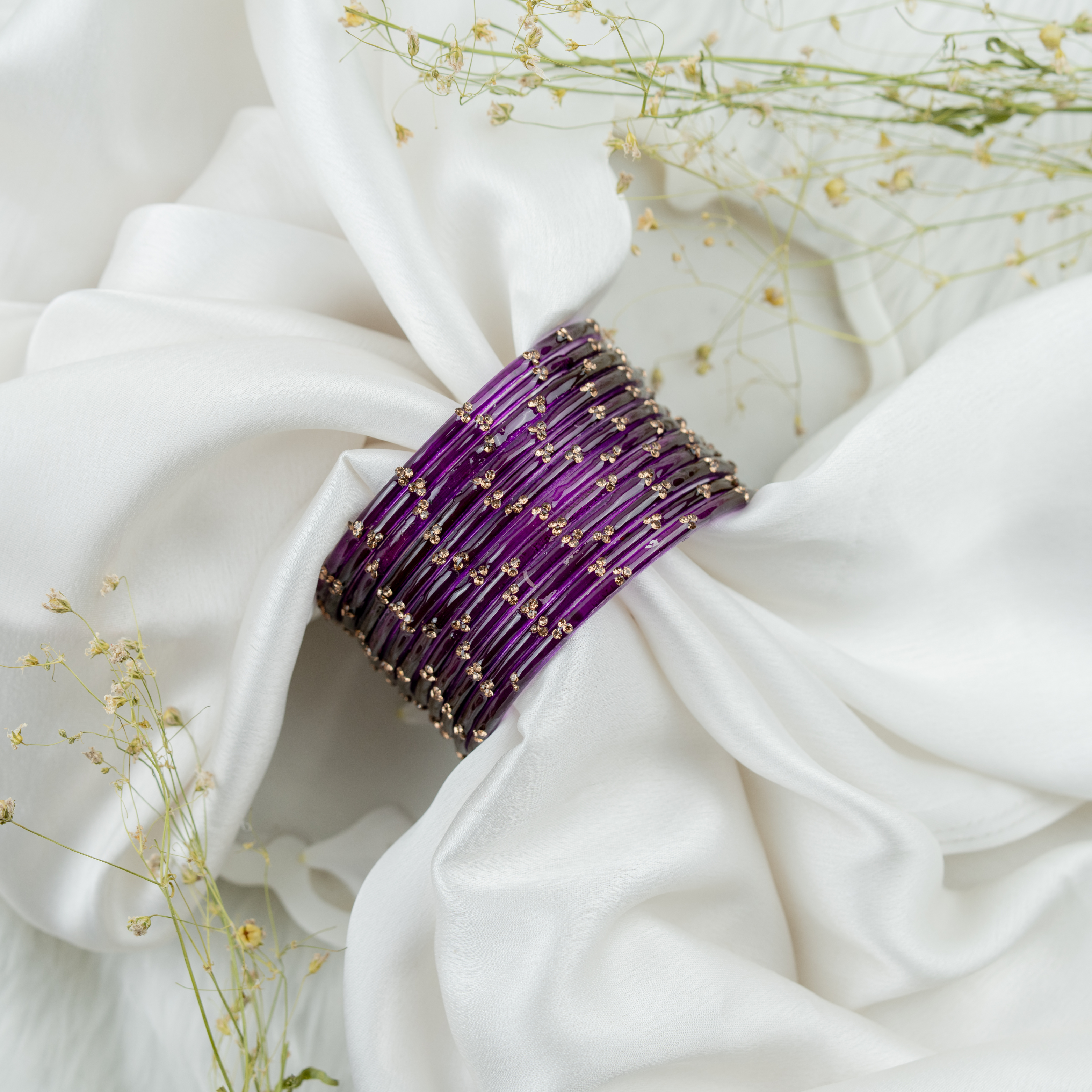 Purple Neelambari Bangles Set | Traditional Designer Ethnic Bangles for Women