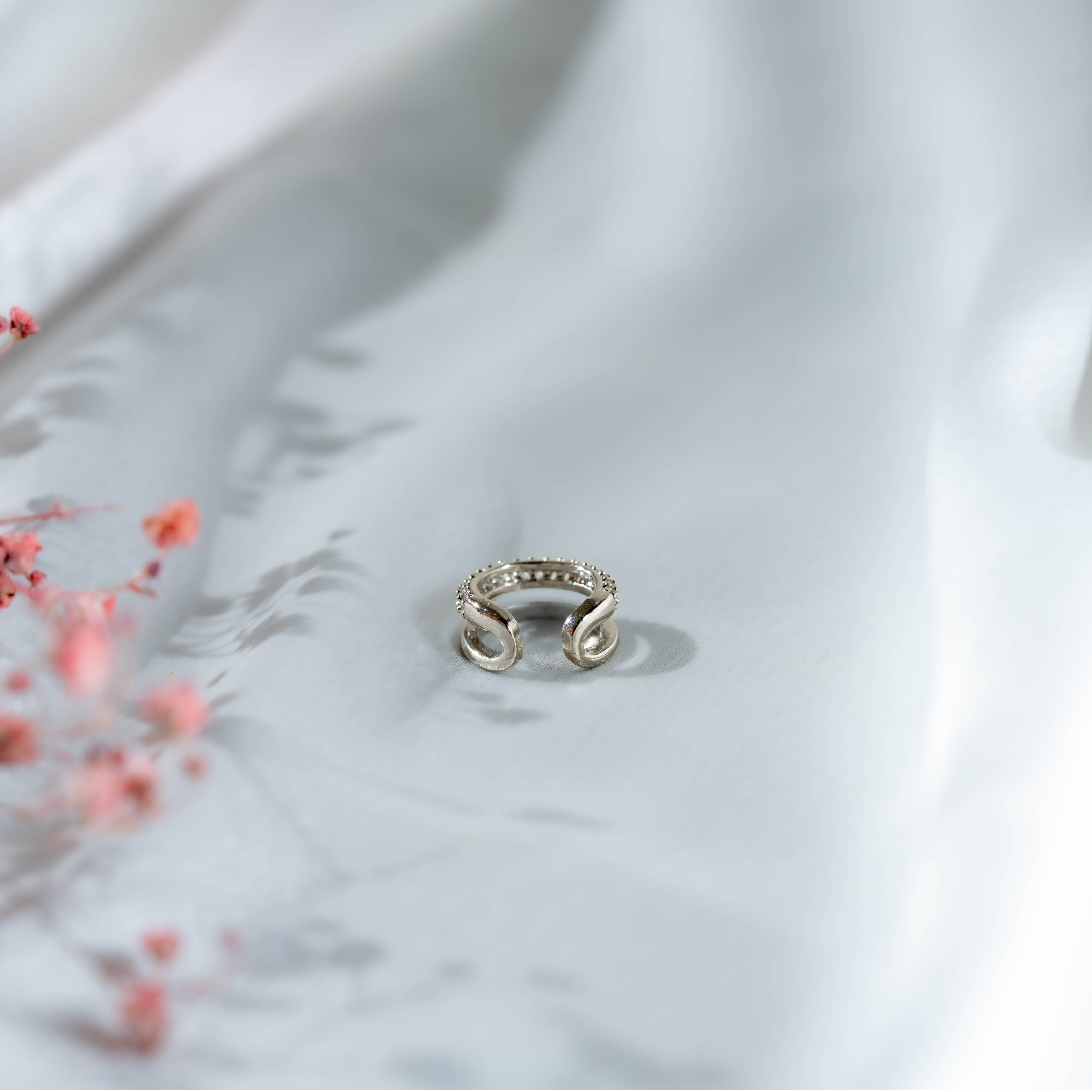 That Girl Stack Ear Cuff | Elegant Double-Layer Crystal Ear Cuff for Women