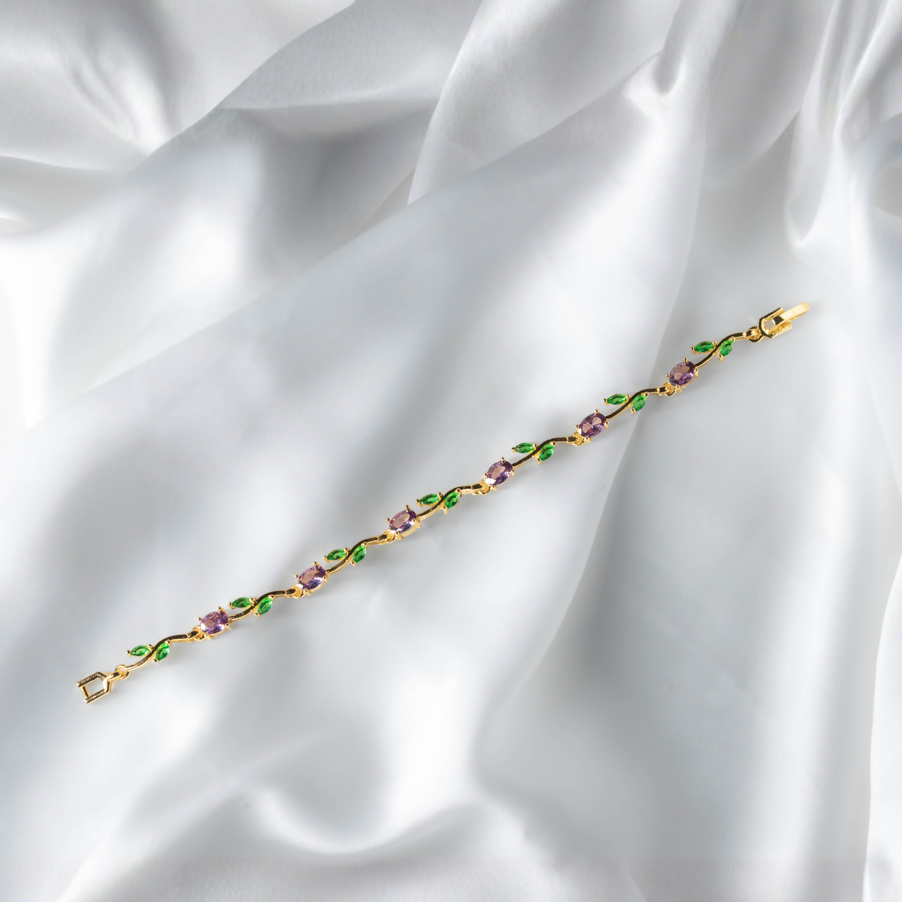 Tulip Bracelets Lavender | Elegant Lavender Floral Bracelet for Women