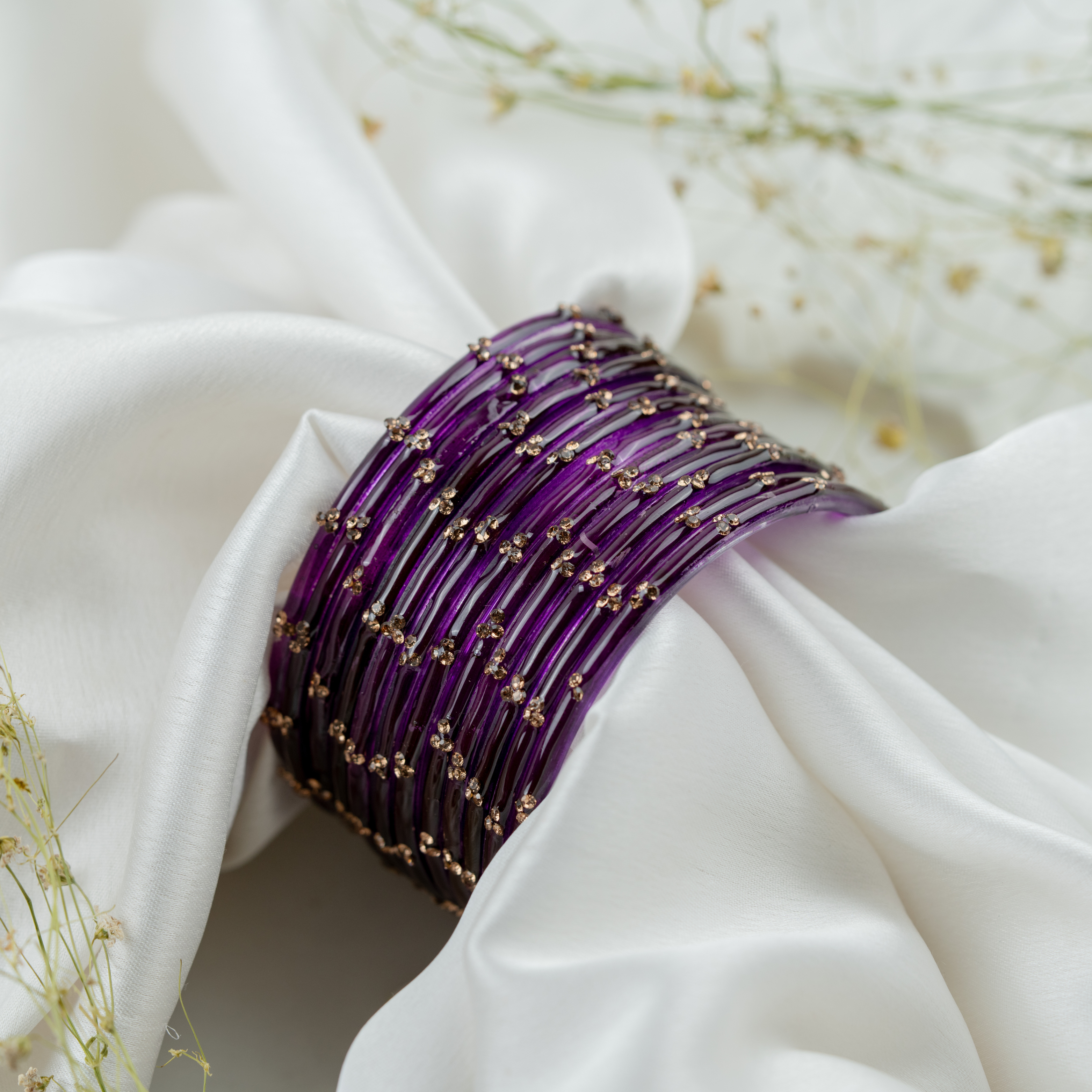 Purple Neelambari Bangles Set | Traditional Designer Ethnic Bangles for Women