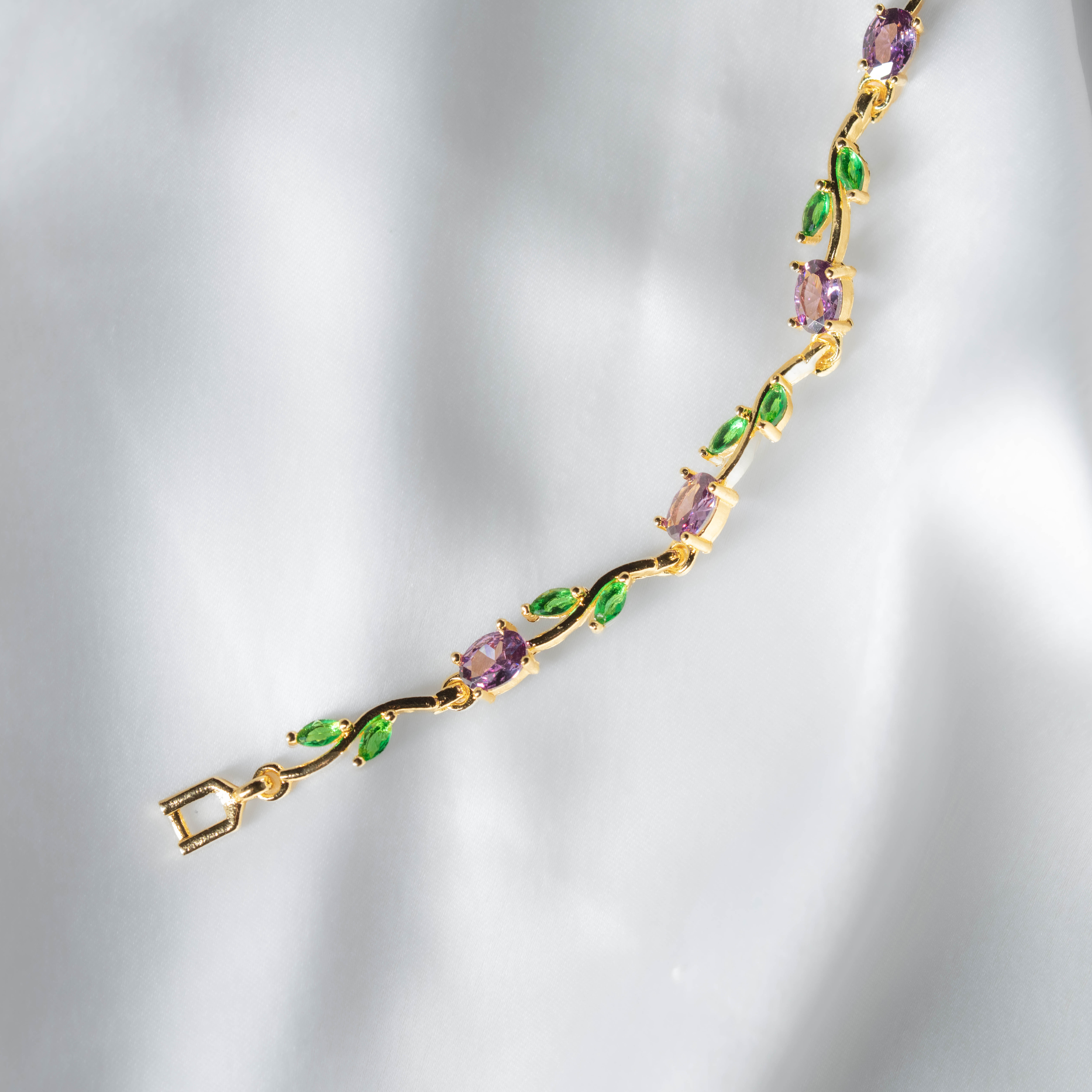 Tulip Bracelets Lavender | Elegant Lavender Floral Bracelet for Women