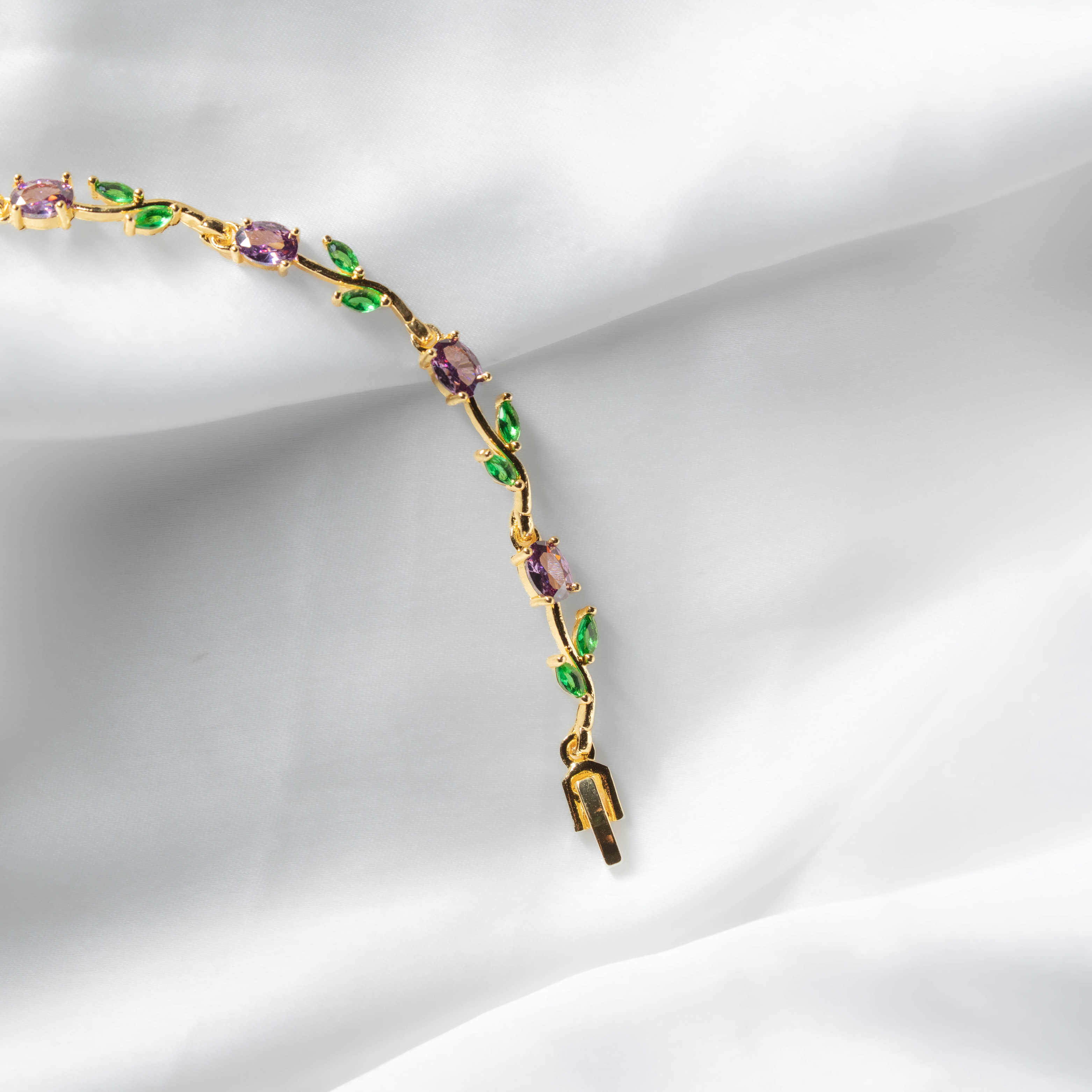 Tulip Bracelets Lavender | Elegant Lavender Floral Bracelet for Women