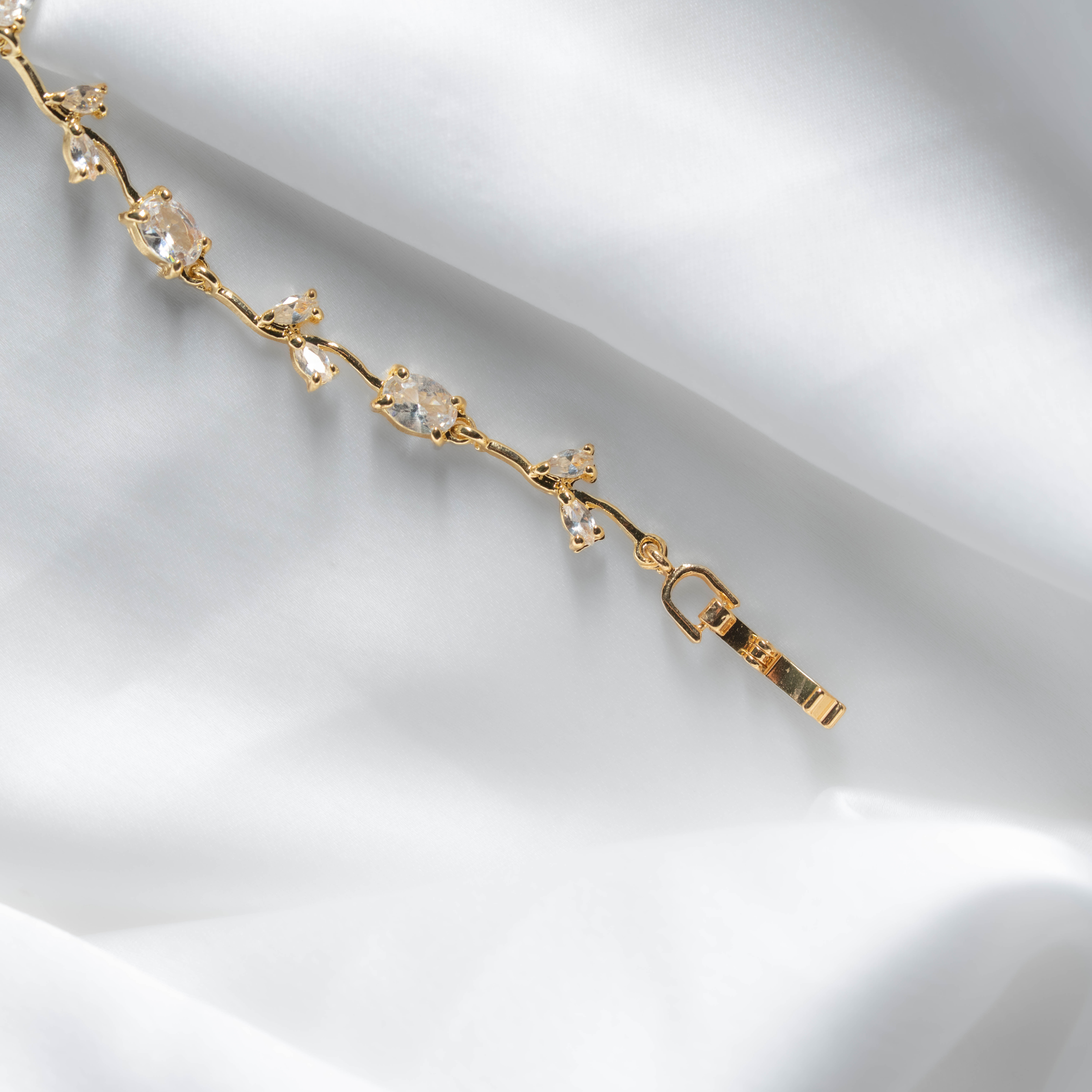 Tulip Bracelets Crystal | Elegant Crystal Floral Bracelet for Women
