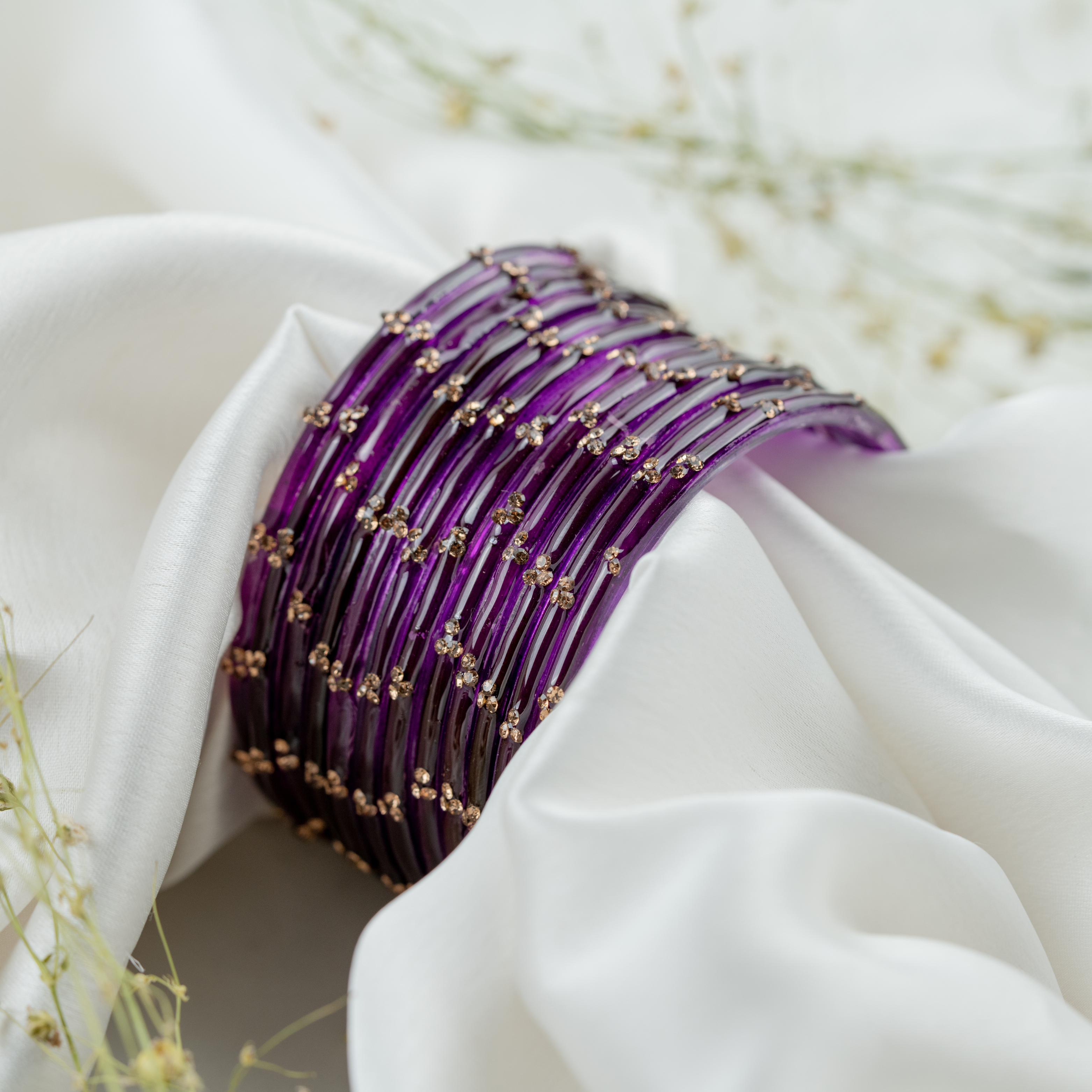 Purple Neelambari Bangles Set | Traditional Designer Ethnic Bangles for Women