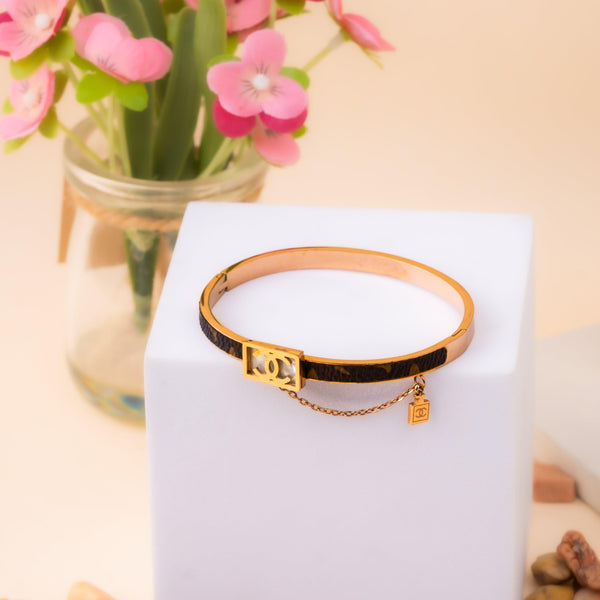Bling Secret Chanel Anti-Tarnish Stainless Steel Kada Bracelet
