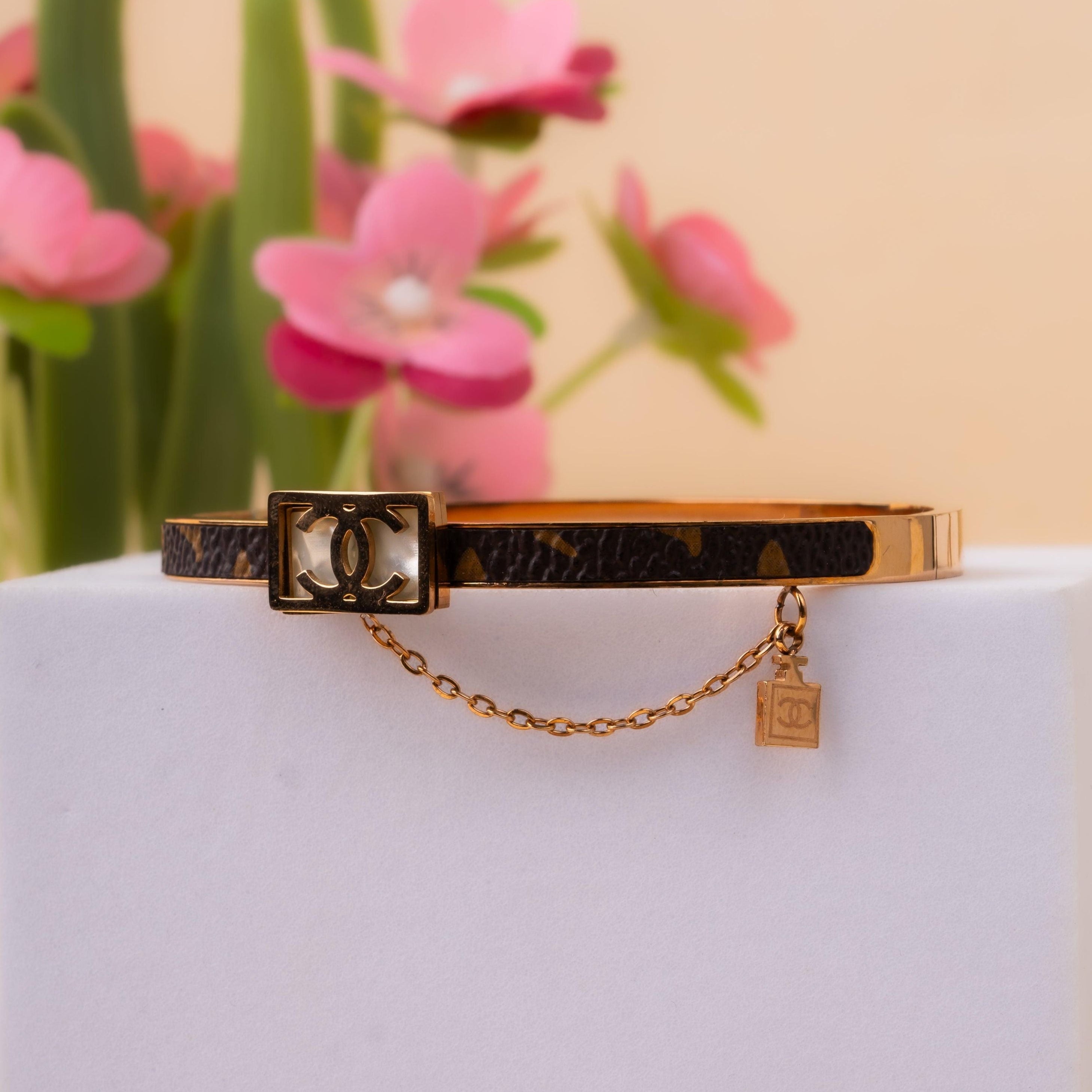 Bling Secret Chanel Anti-Tarnish Stainless Steel Kada Bracelet