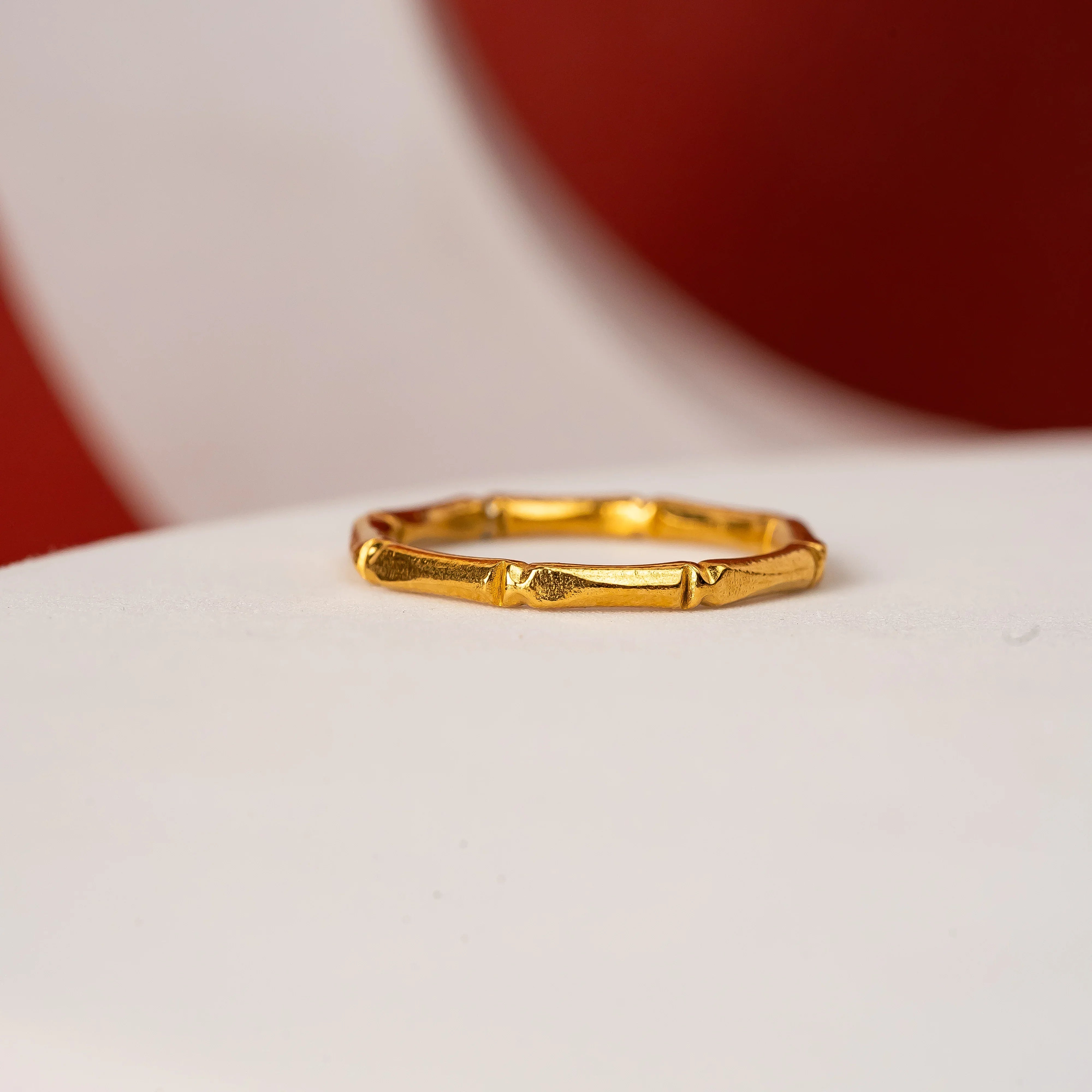 Corb bamboo design ring