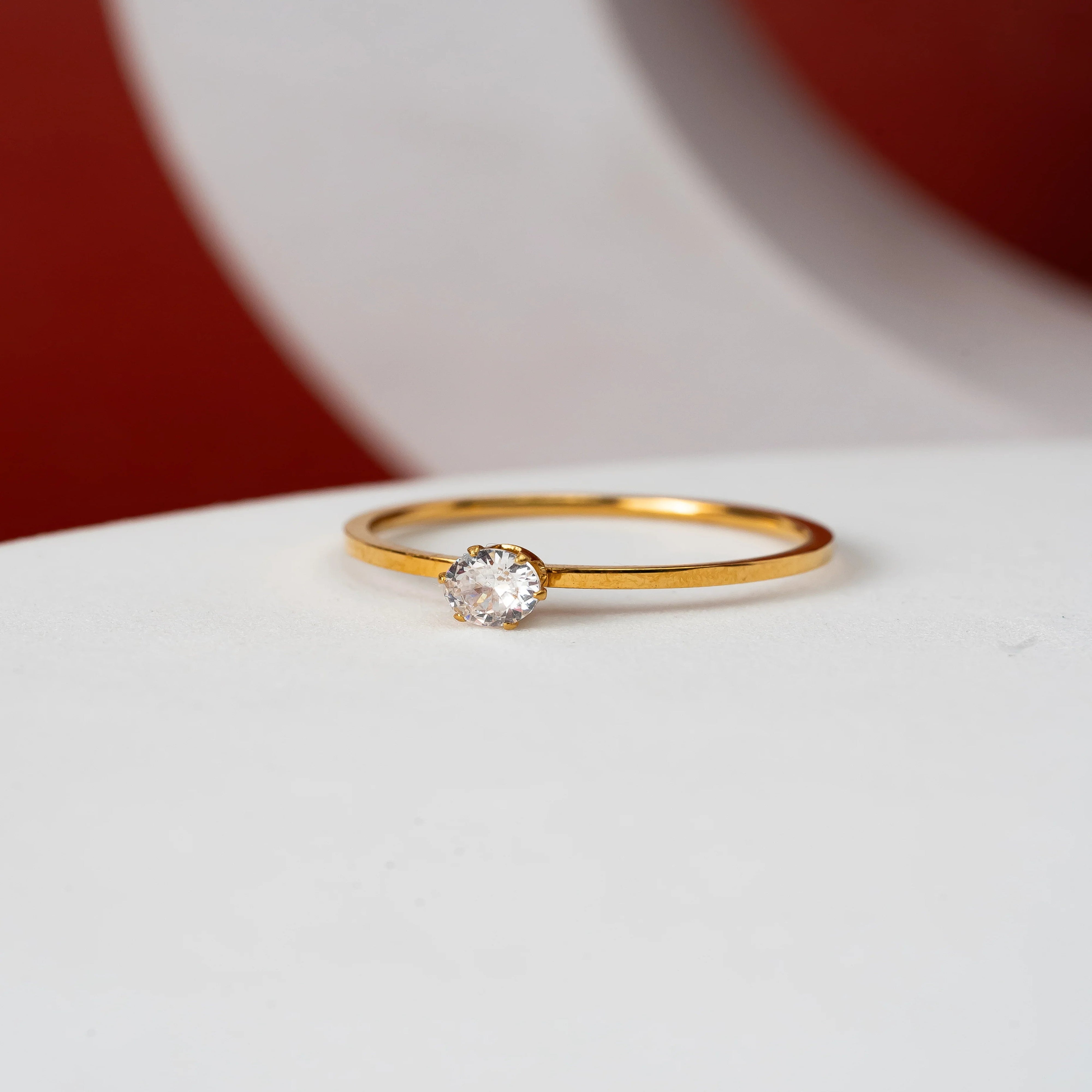 Mini Solitaire ring