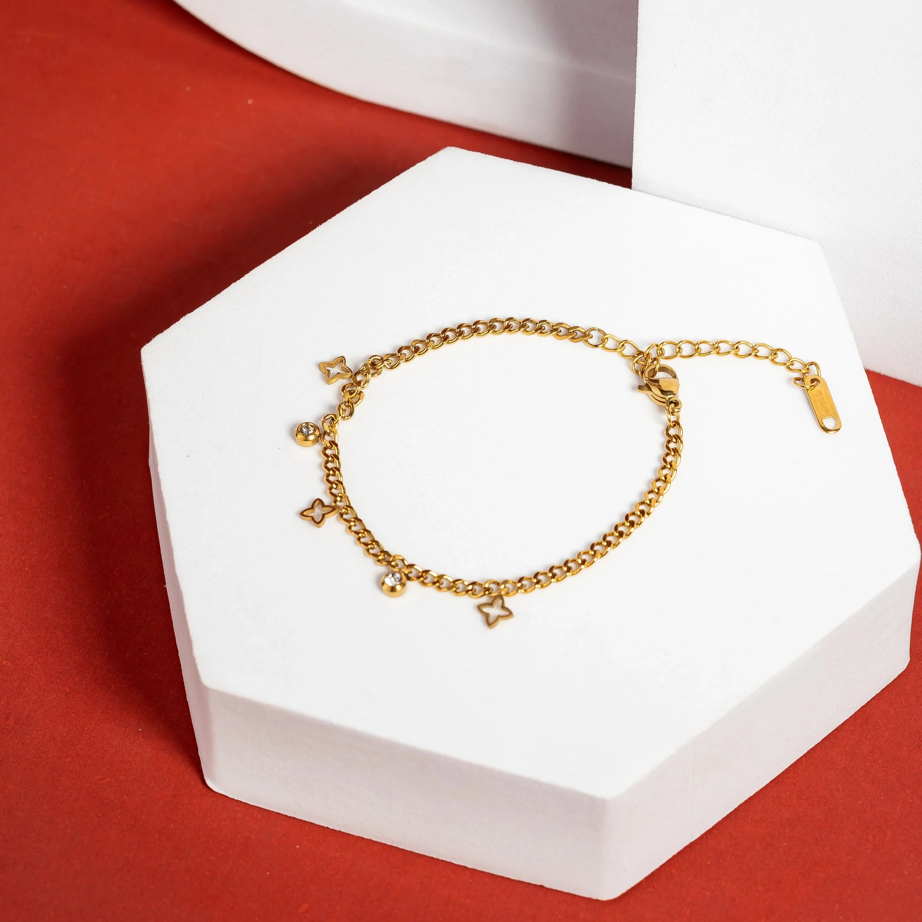 Star and crystal charm Bracelets