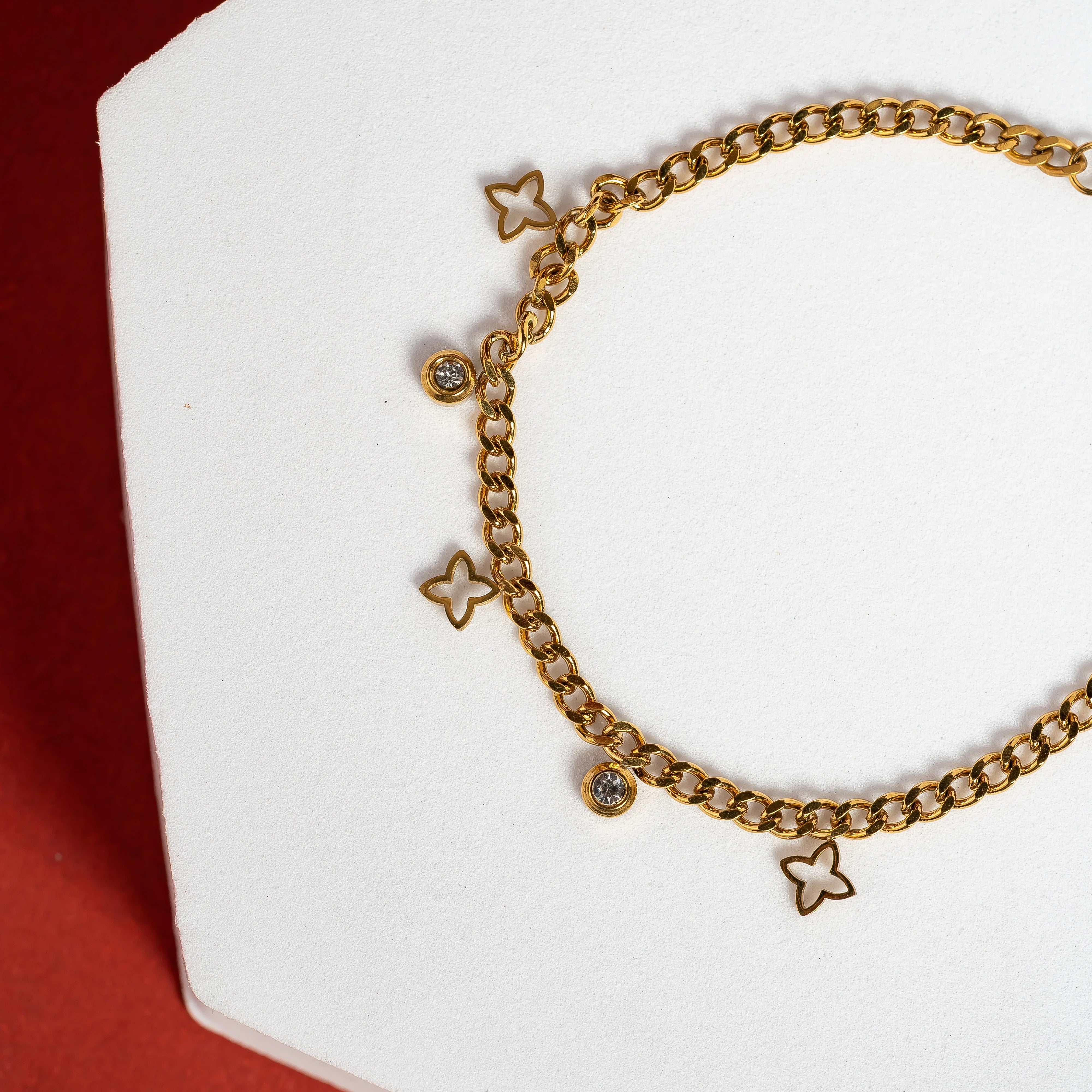 Star and crystal charm Bracelets