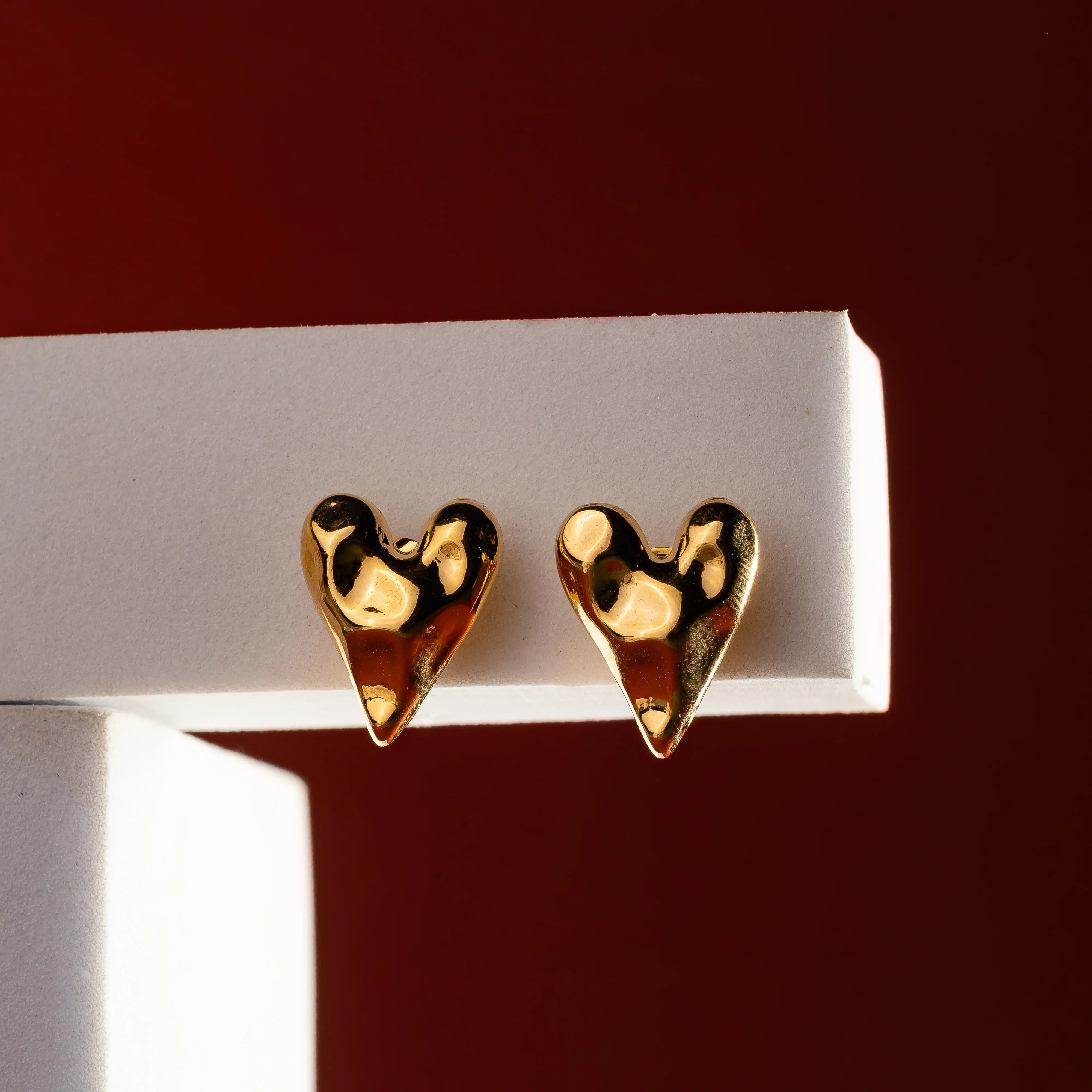 Texture heart Earrings