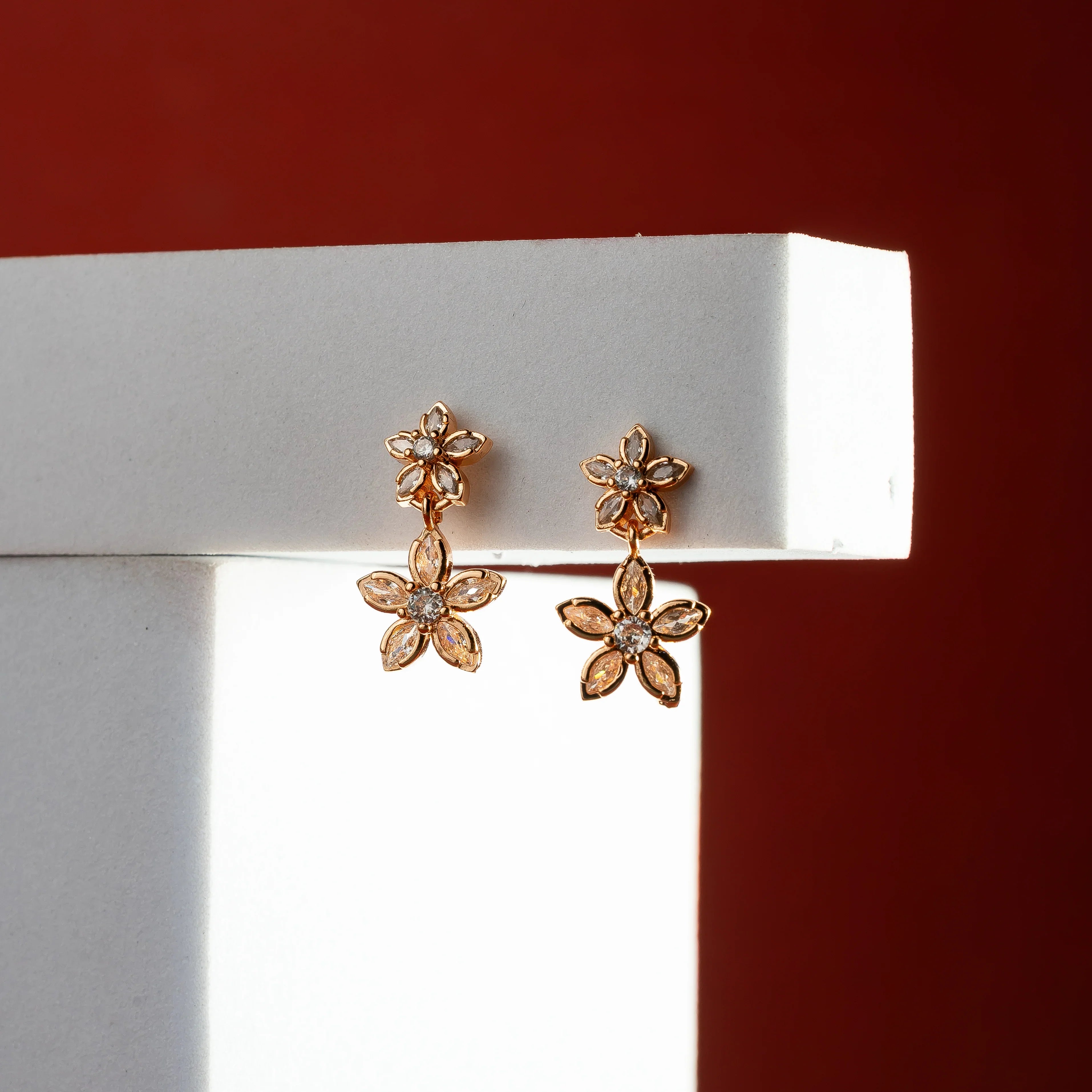 Hanging flower Earrings