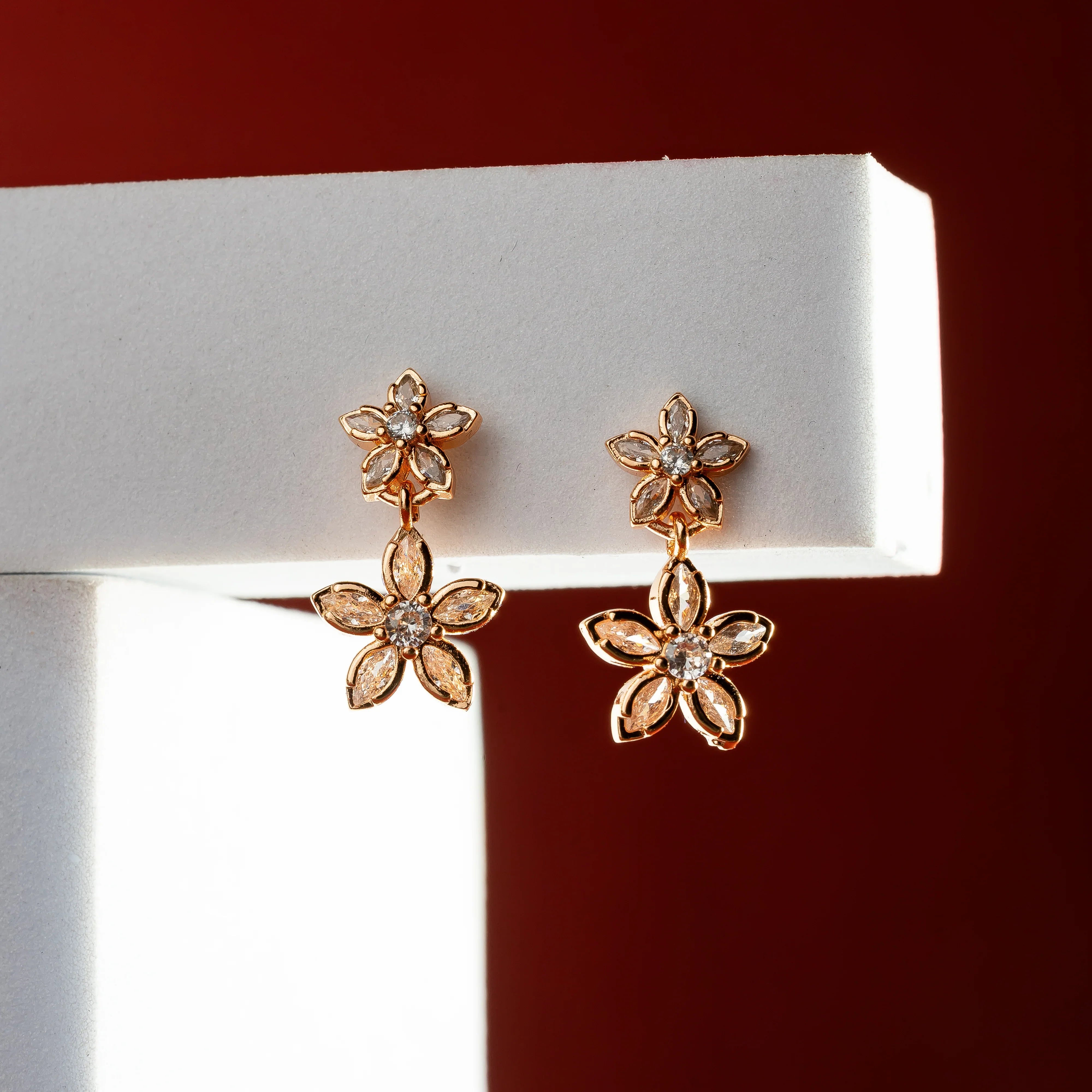 Hanging flower Earrings