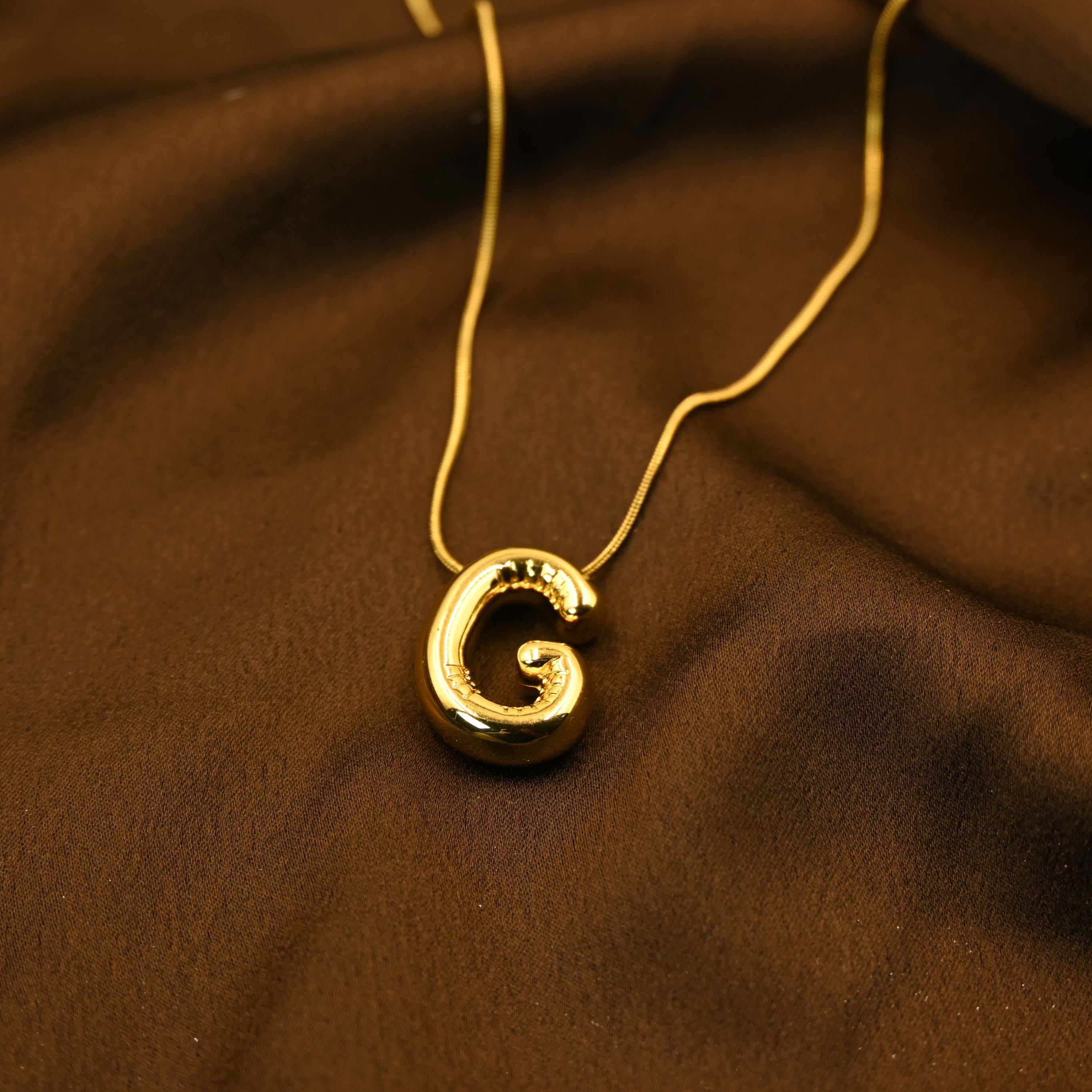 Bubble Letter G Necklace