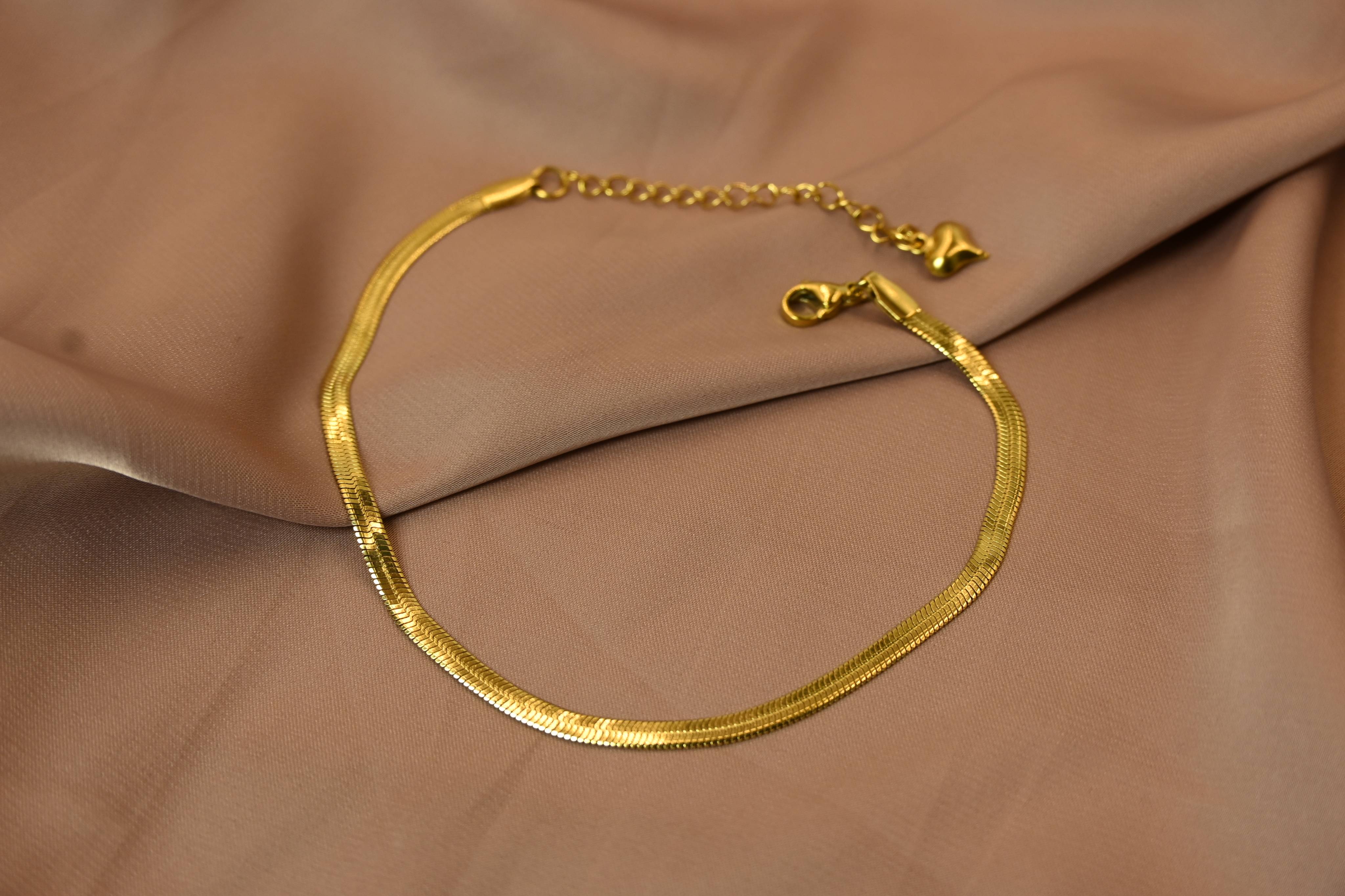Golden Snake Chain Anklets