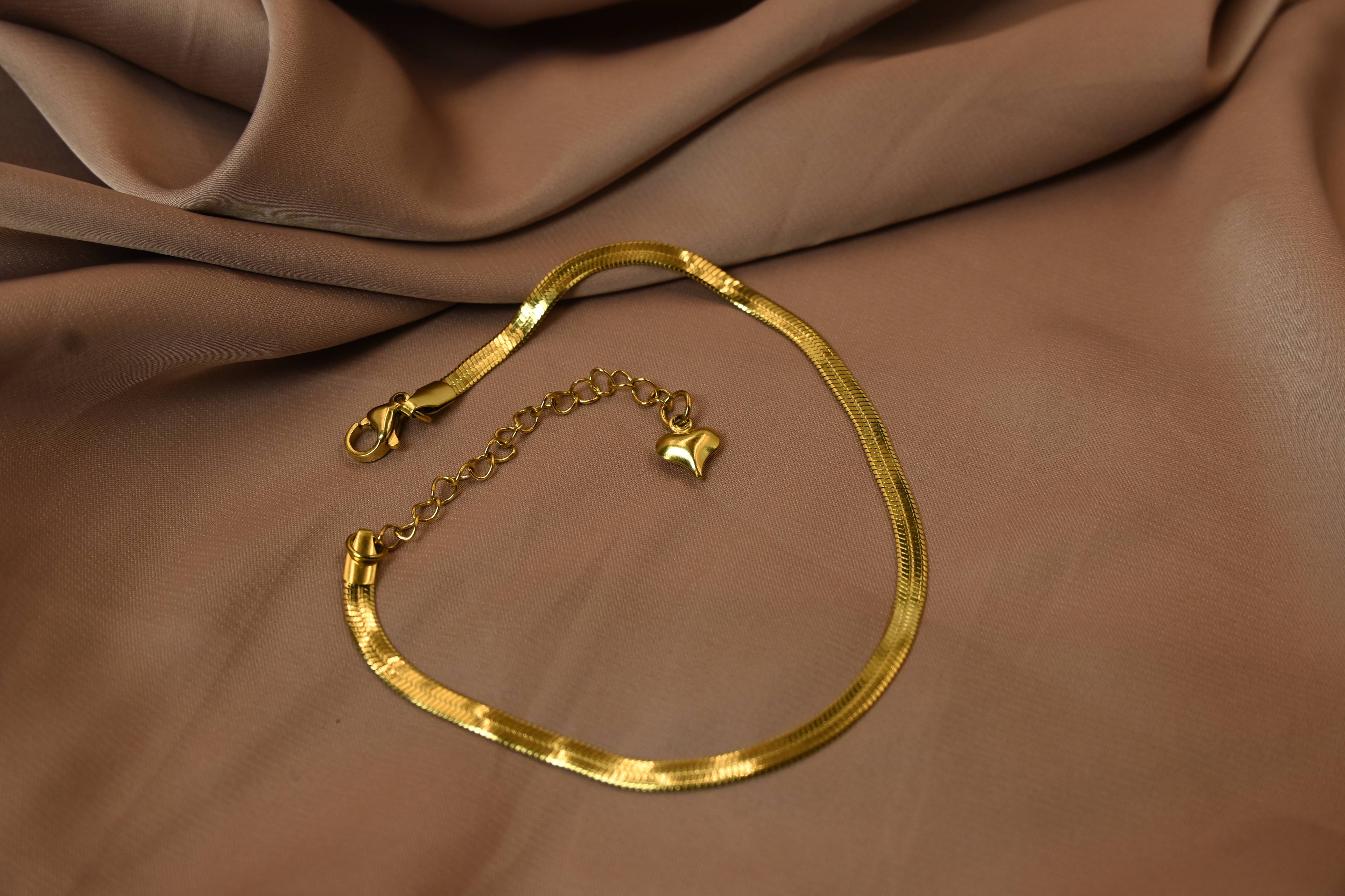 Golden Snake Chain Anklets