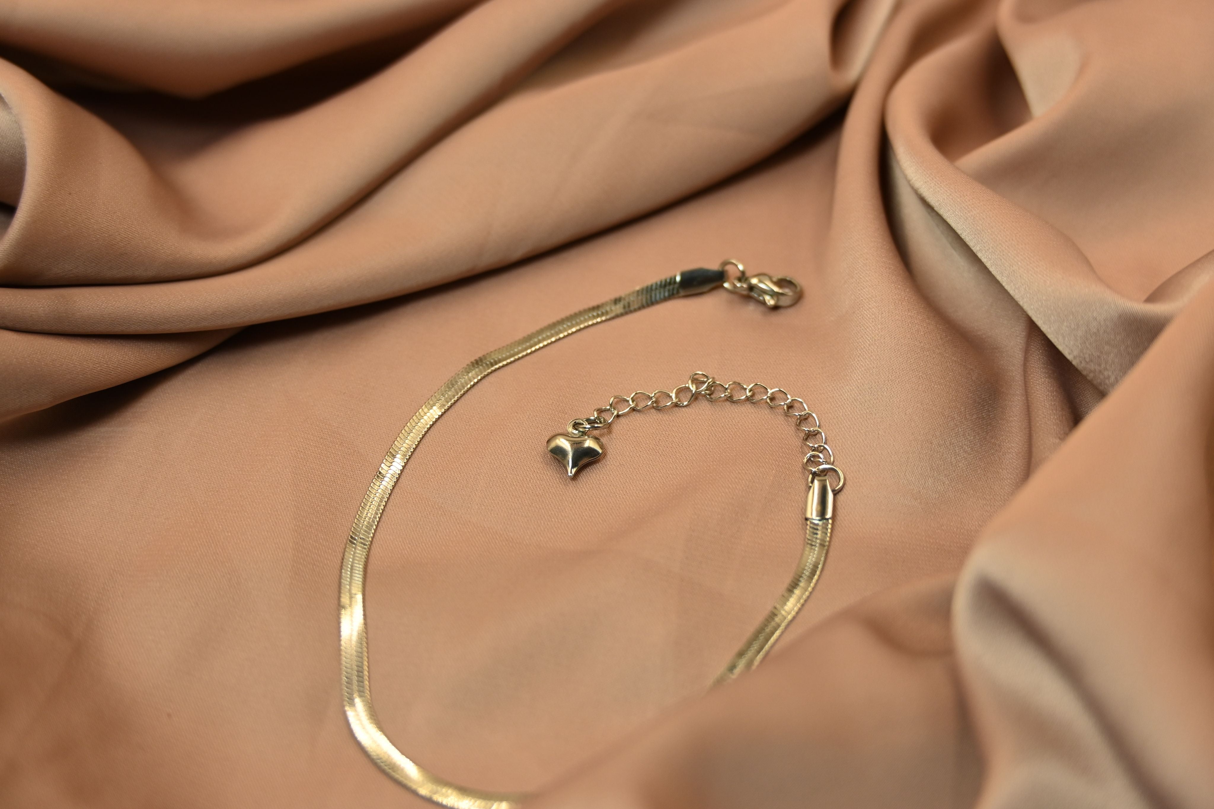 Silver Snake Chain Anklets