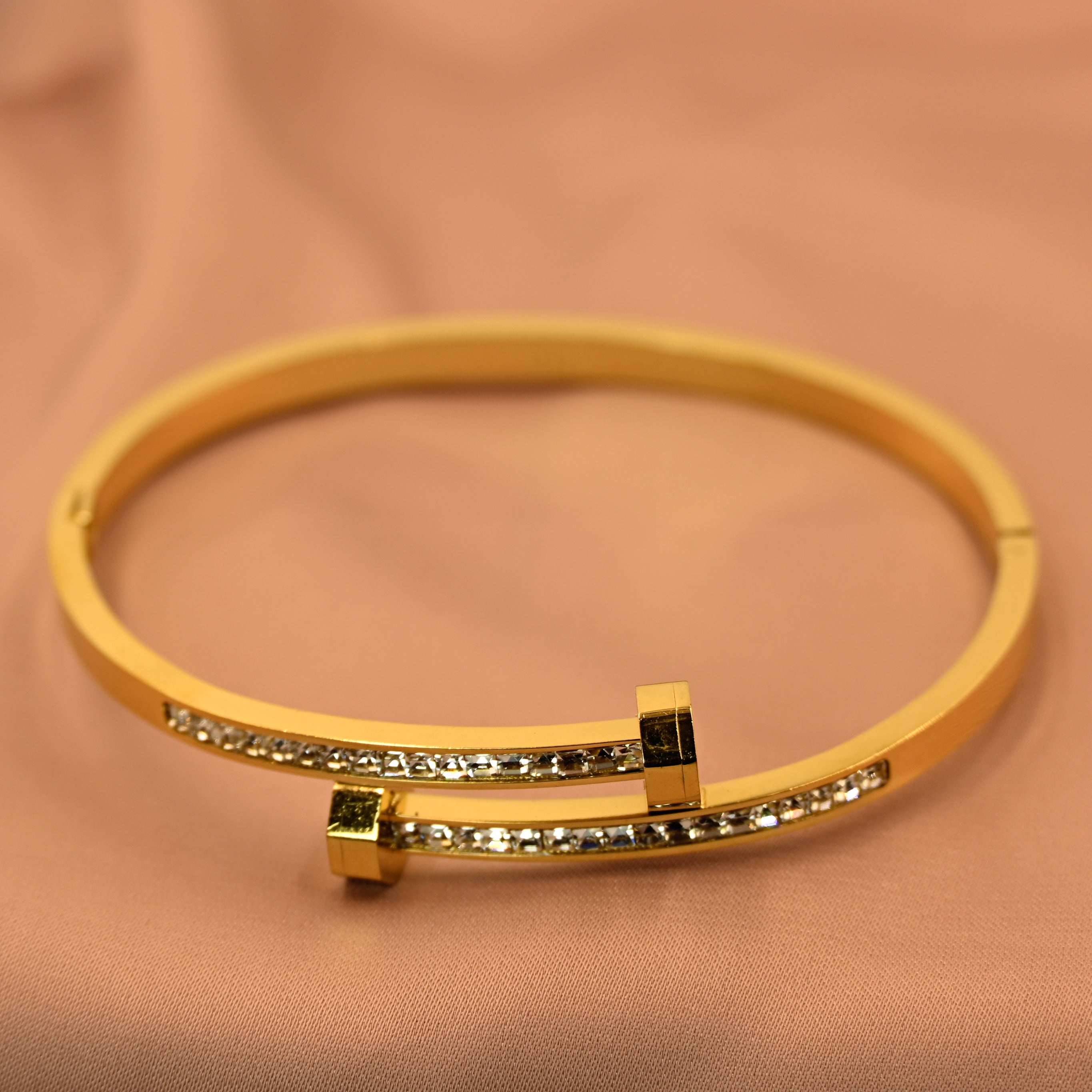 The golden lock bangles