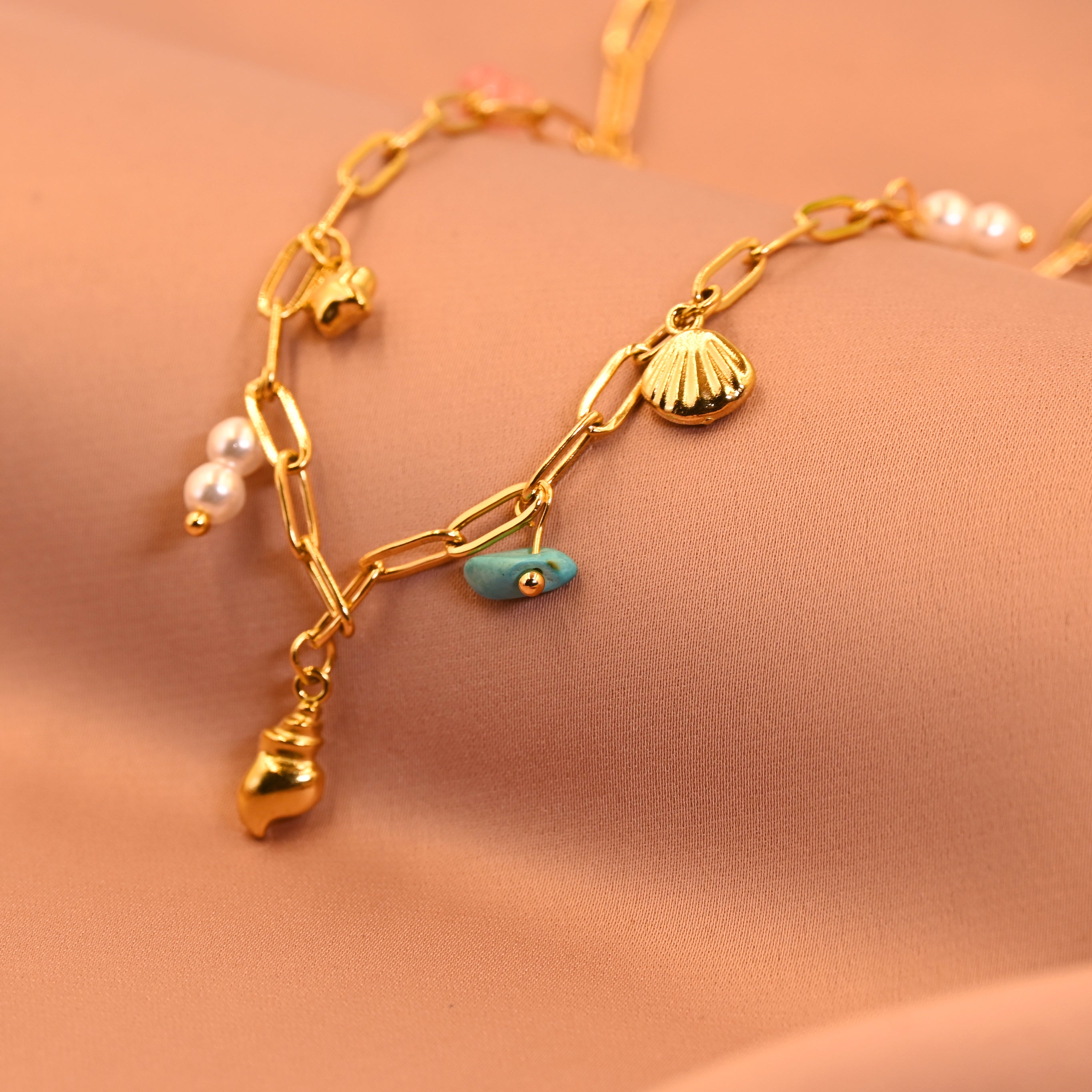 whisper charm chain blue