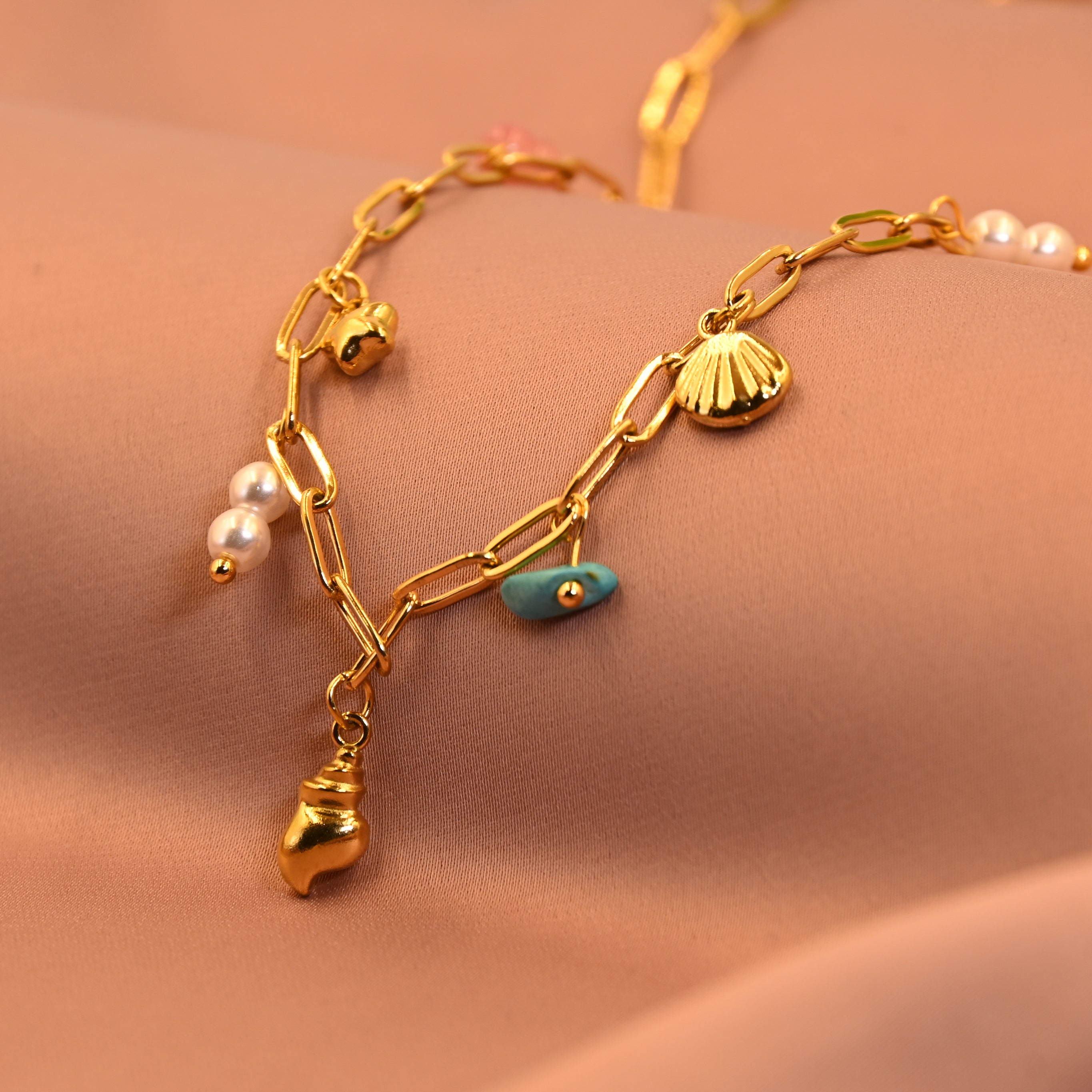 whisper charm chain blue