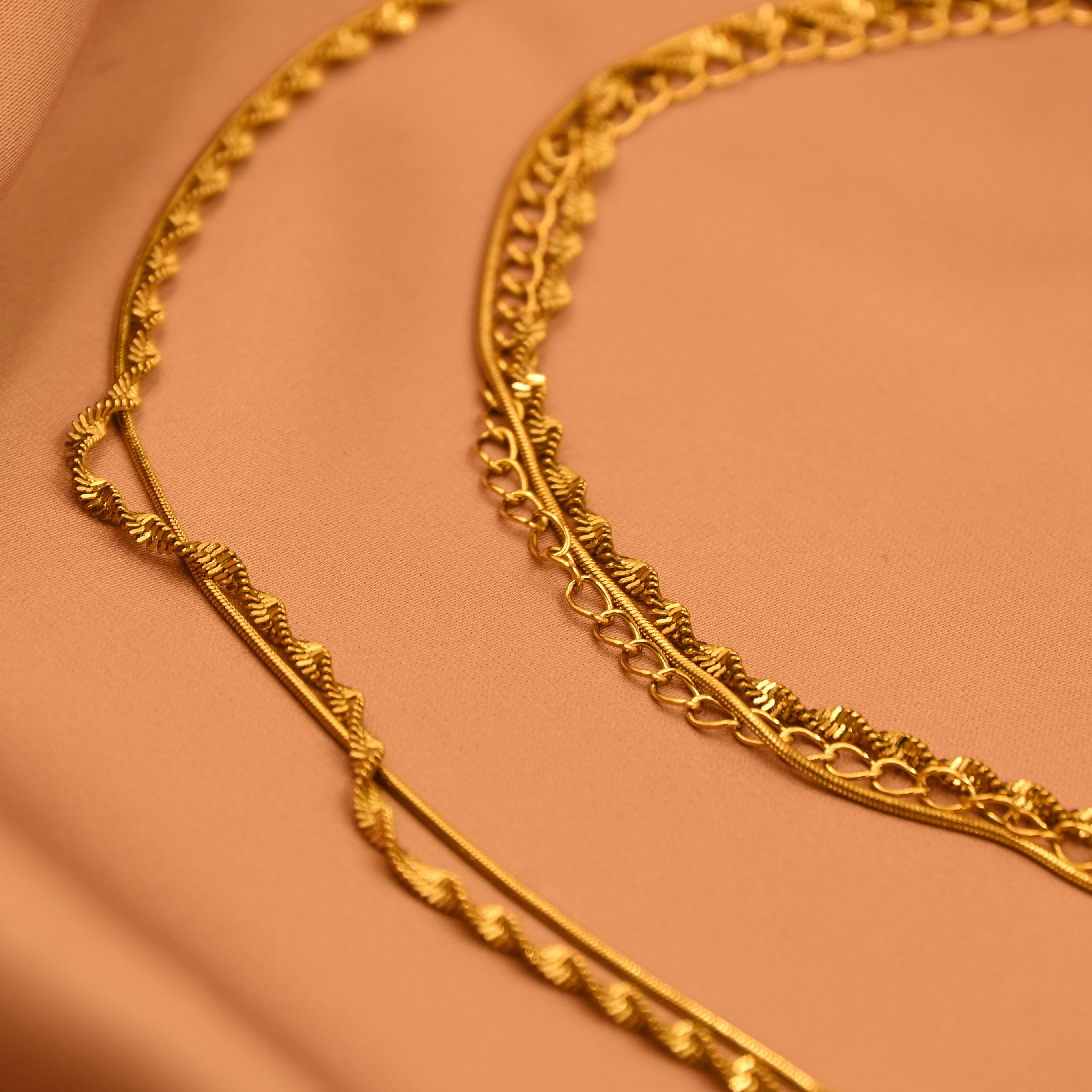 twist and texture waist chain