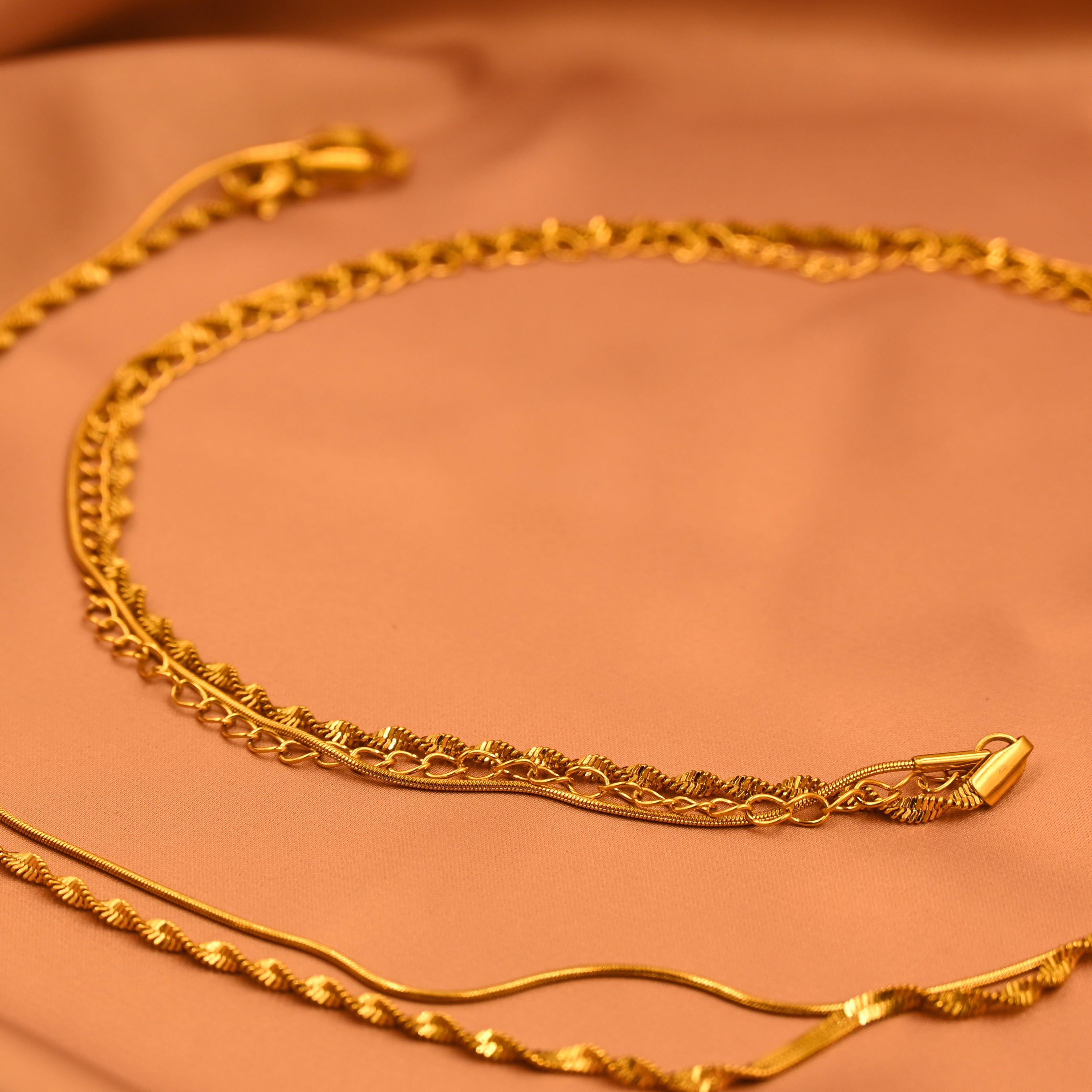 twist and texture waist chain