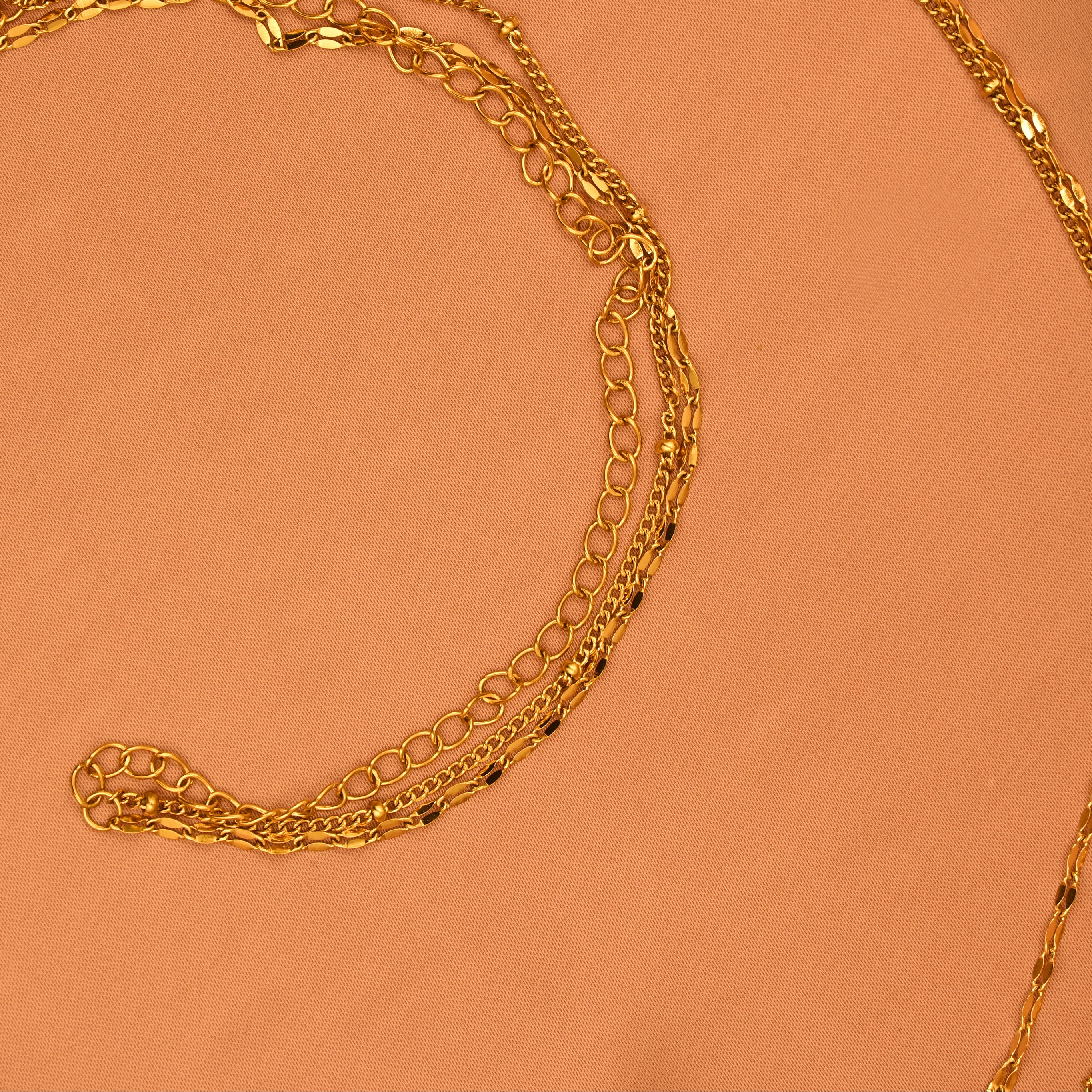 double layered waist chain